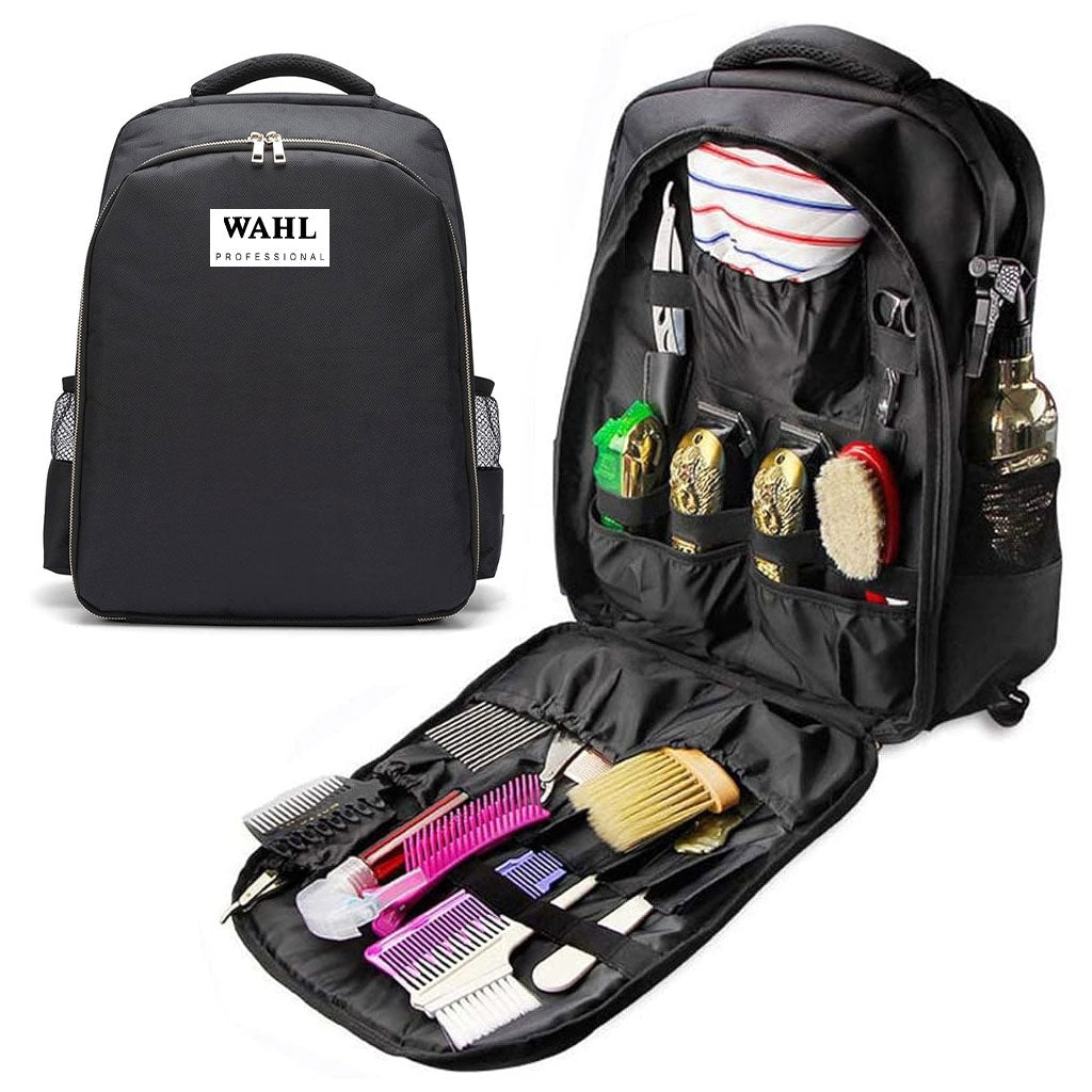 Sac à dos Coiffeur WAHL avec des Support pour Tondeuses et Outils Professionnels