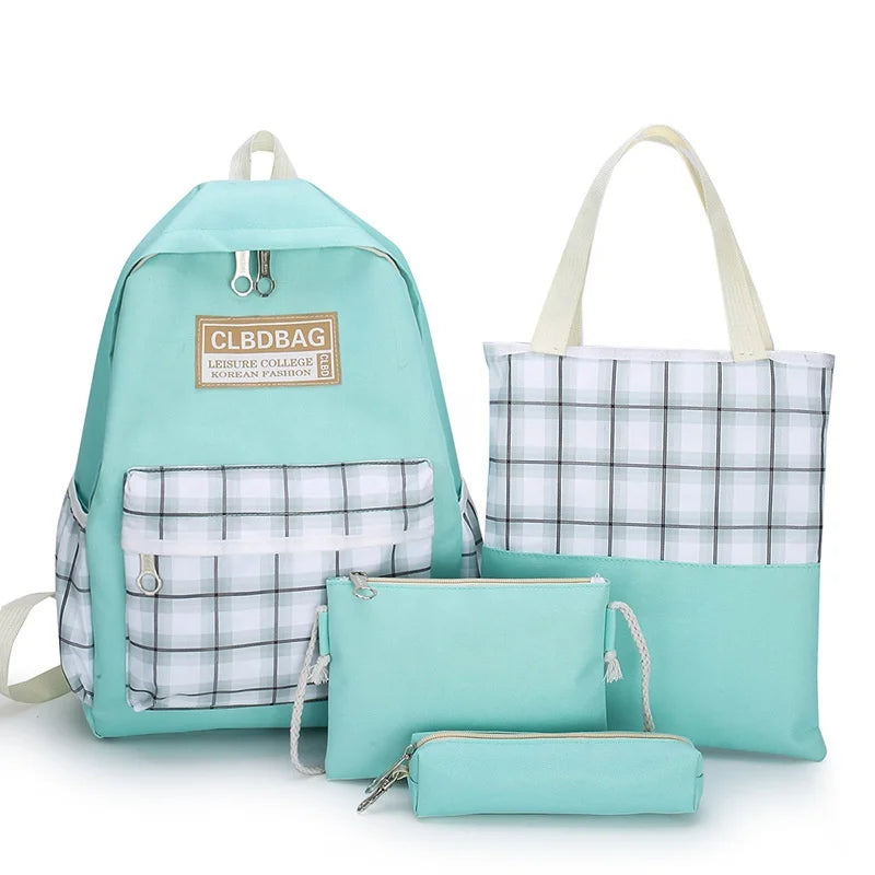 Ensemble de sacs d’école Kawai pour adolescents 4Pcs
