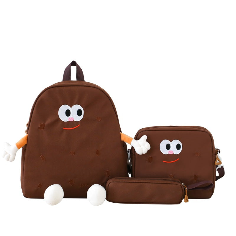 Ensemble de sacs d’école Kawai pour adolescents 3Pcs
